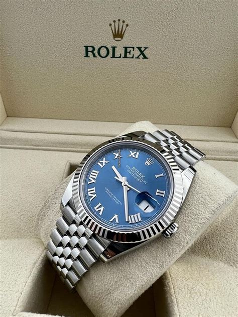 rolex datejust 41 azzurro blue review|Rolex Datejust 41 specifications.